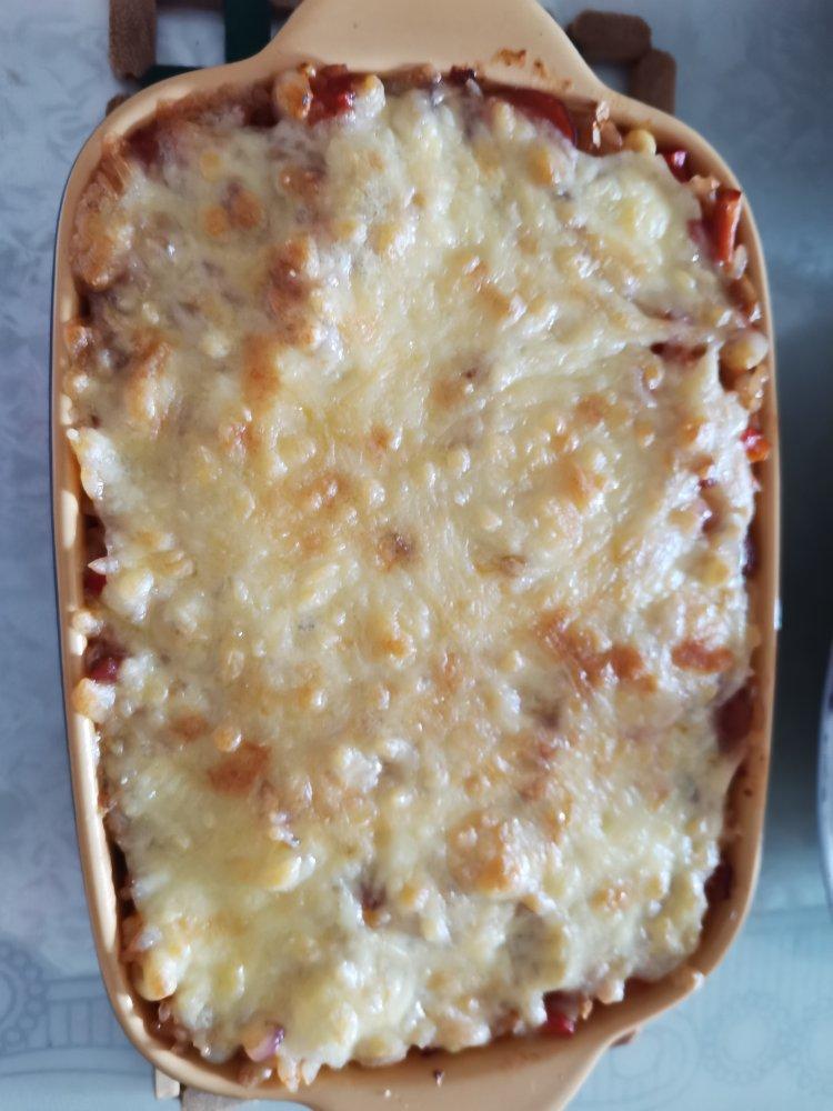 ‼️上班族懒人必备👉🏻鸡胸肉番茄芝士焗饭