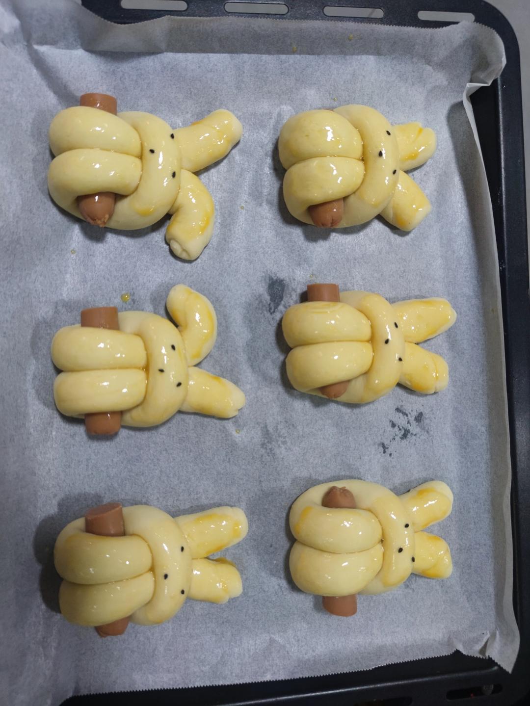 少女心的小兔子面包