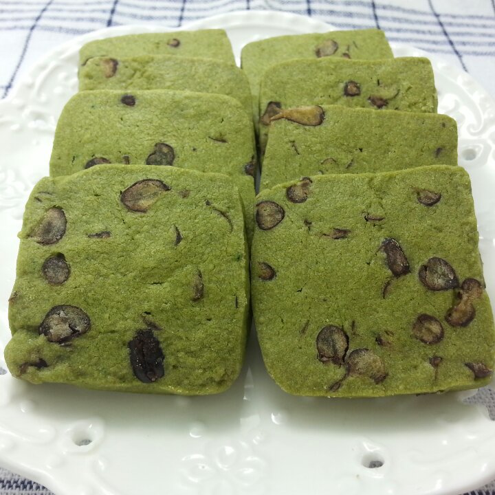抹茶蜜豆曲奇