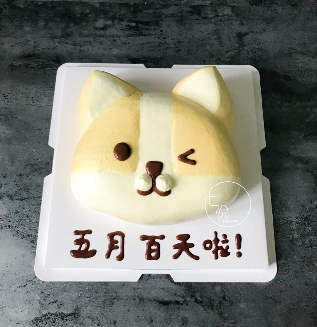 呆萌狗狗异形蛋糕