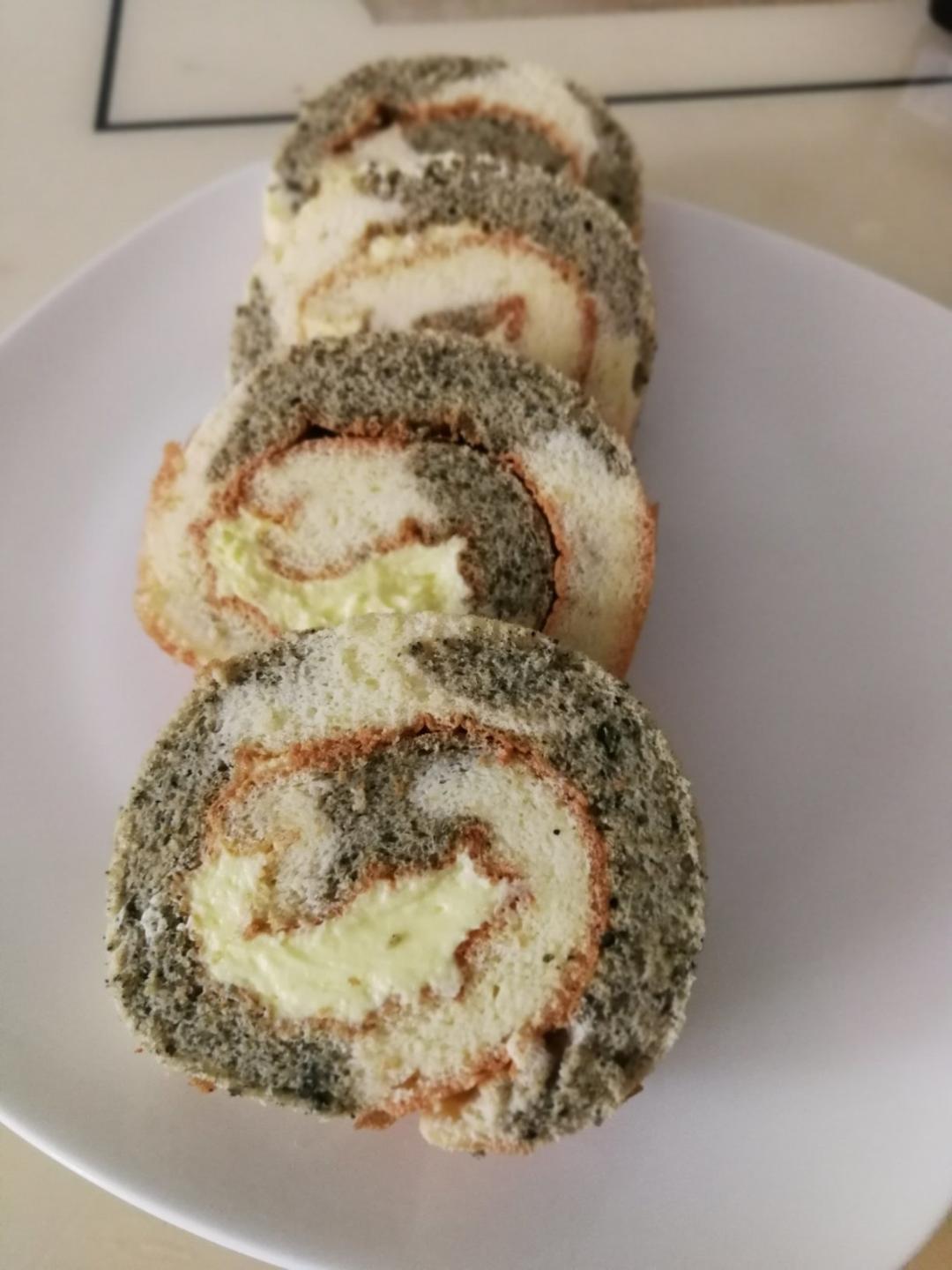 可可双色蛋糕卷
