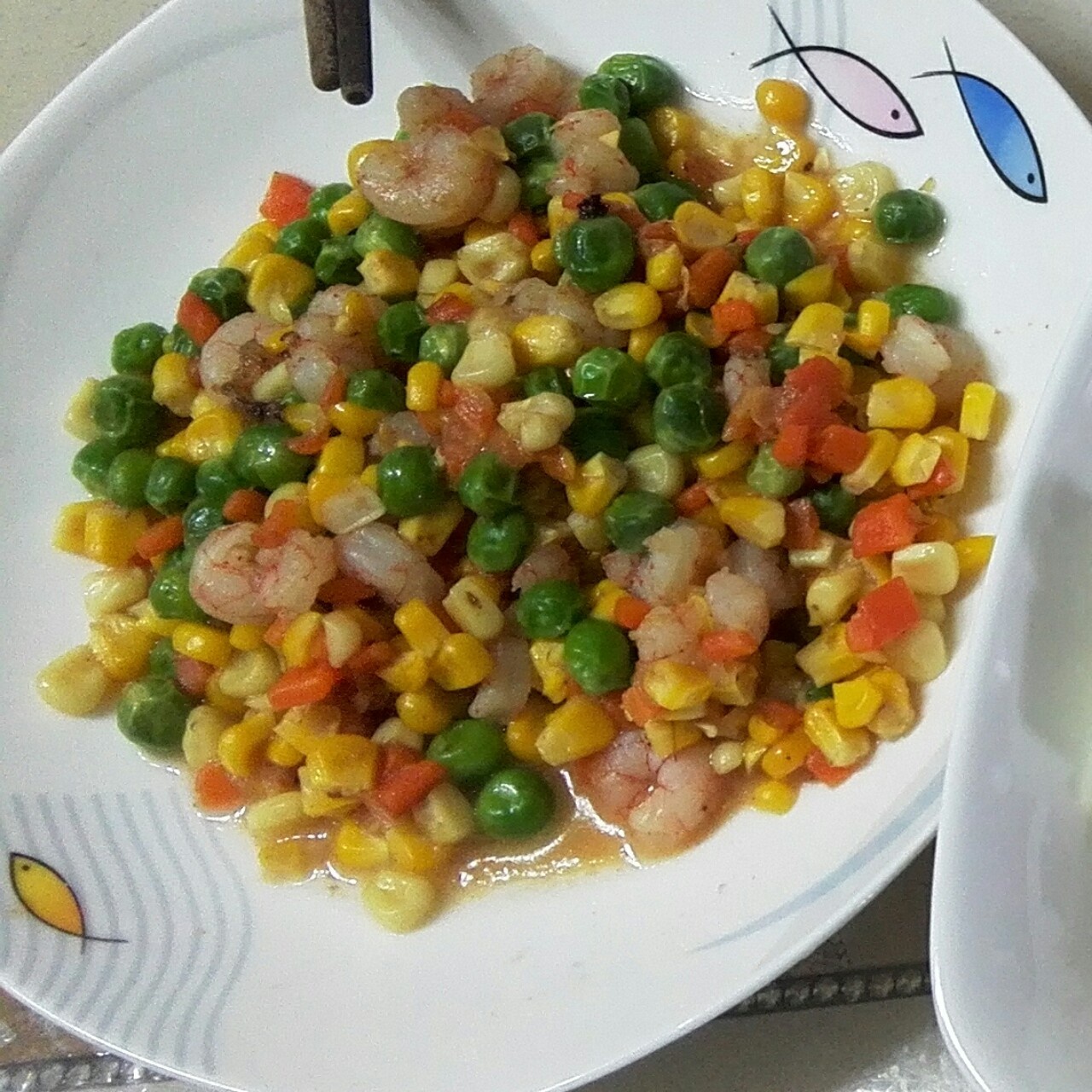 三色虾仁