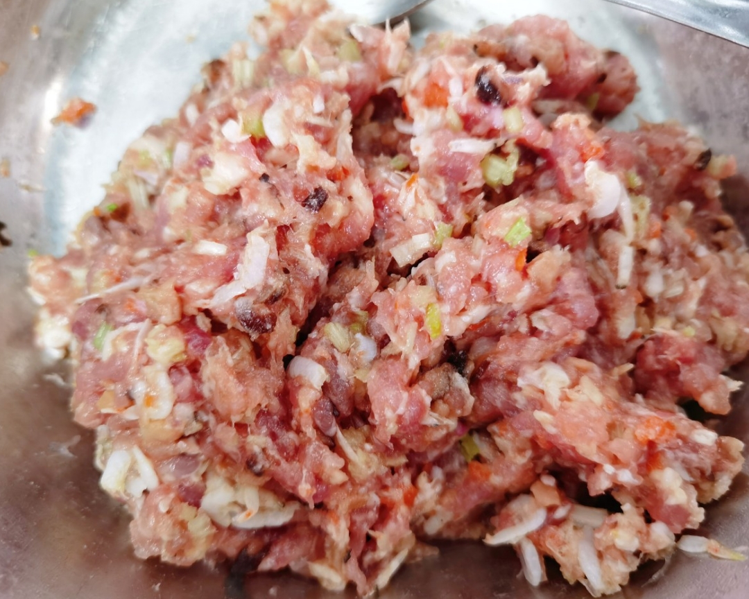 鲜肉扁食|小馄饨😋超好吃的馅料做法~的做法 步骤2