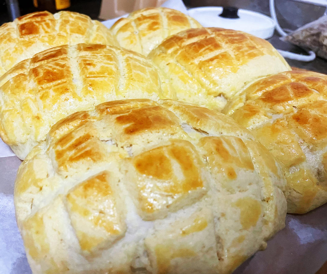 从小吃到大的【港式菠萝包】/ 冰火菠萝油详细步骤