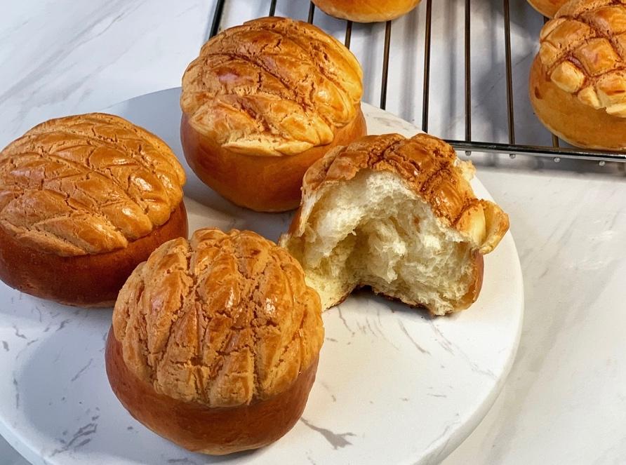 超可爱锅盖儿头  菠萝包      超详细制作步骤图