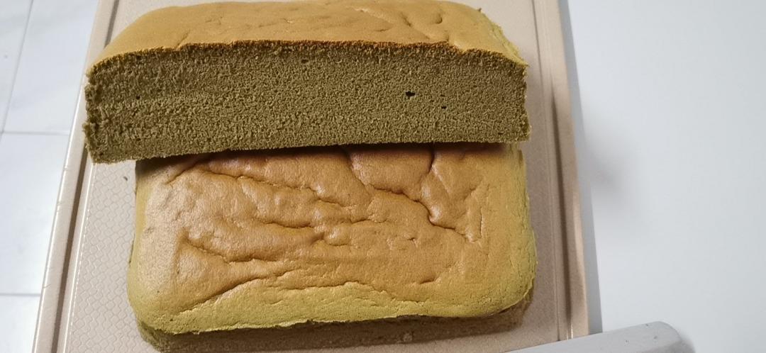 抹茶古早蛋糕-水浴法