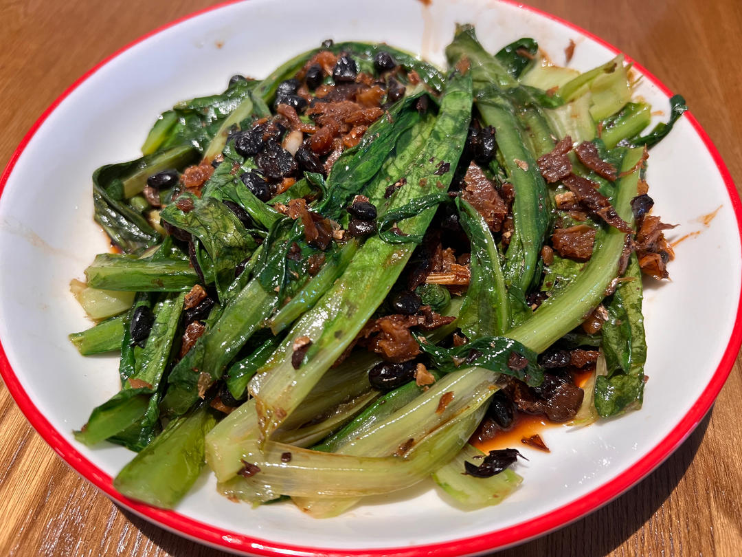 豆鼓鲮鱼油麦菜