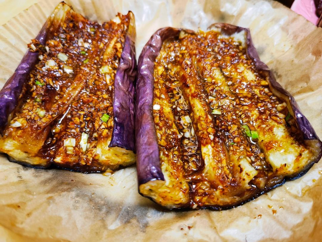 空气炸锅蒜蓉烤茄子