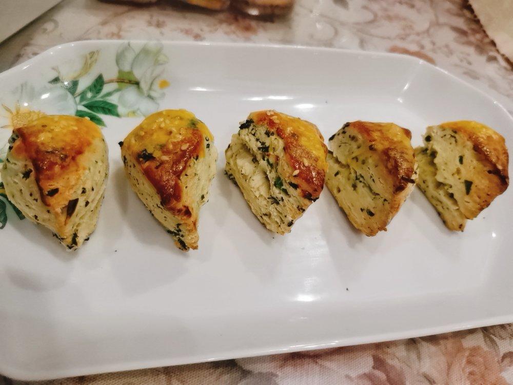 低脂香葱海苔肉松咸司康Y(≧∇≦)Y 无油无糖超快手