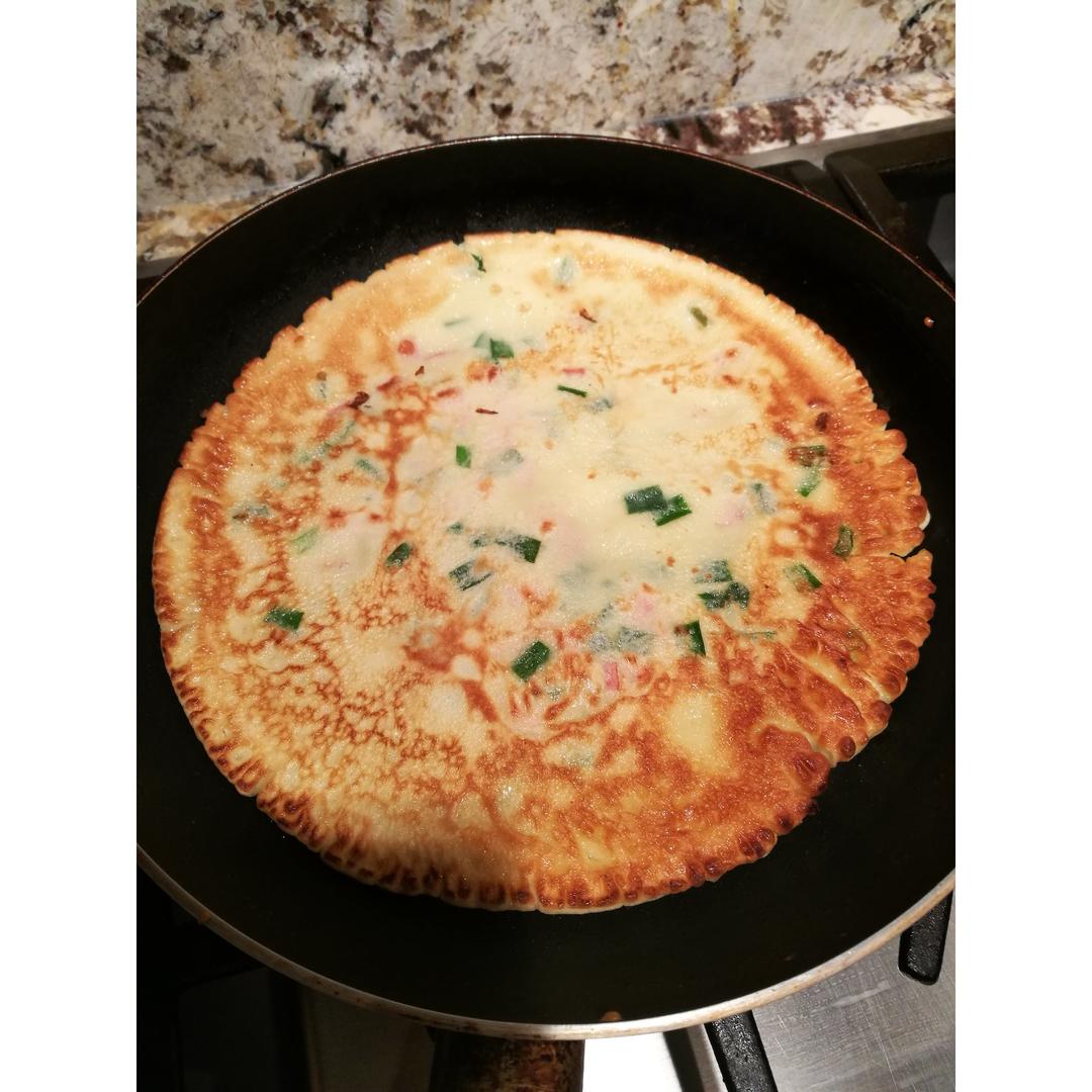 韭菜鸡蛋摊饼
