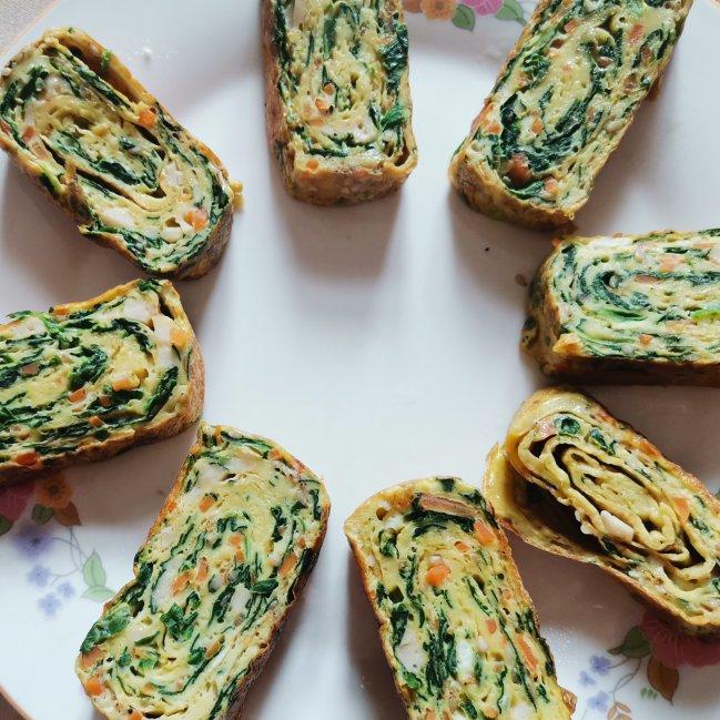 【低脂减肥】菠菜蛋卷