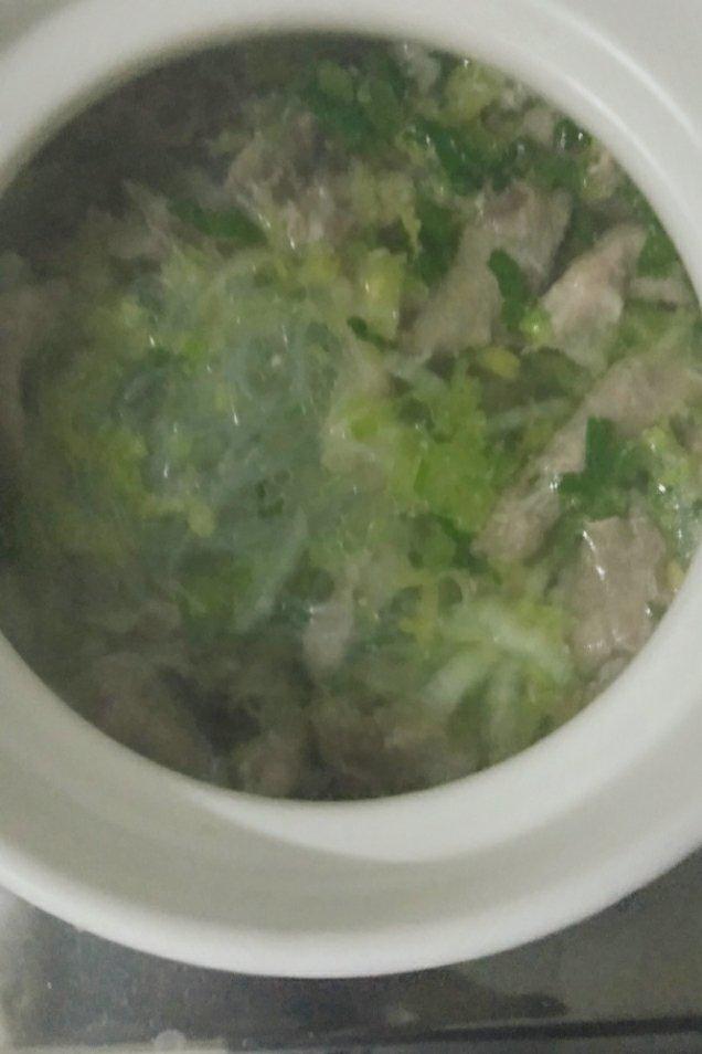 白菜粉丝羊肉汤