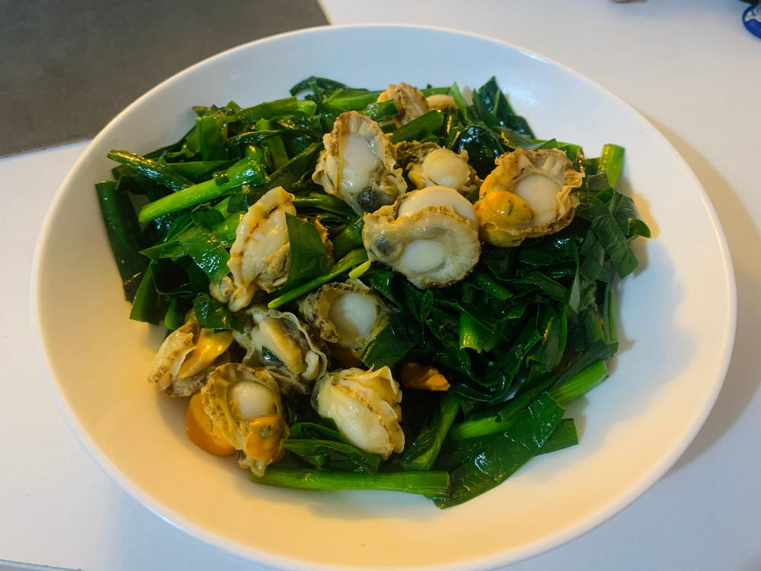 扇贝肉炒韭菜