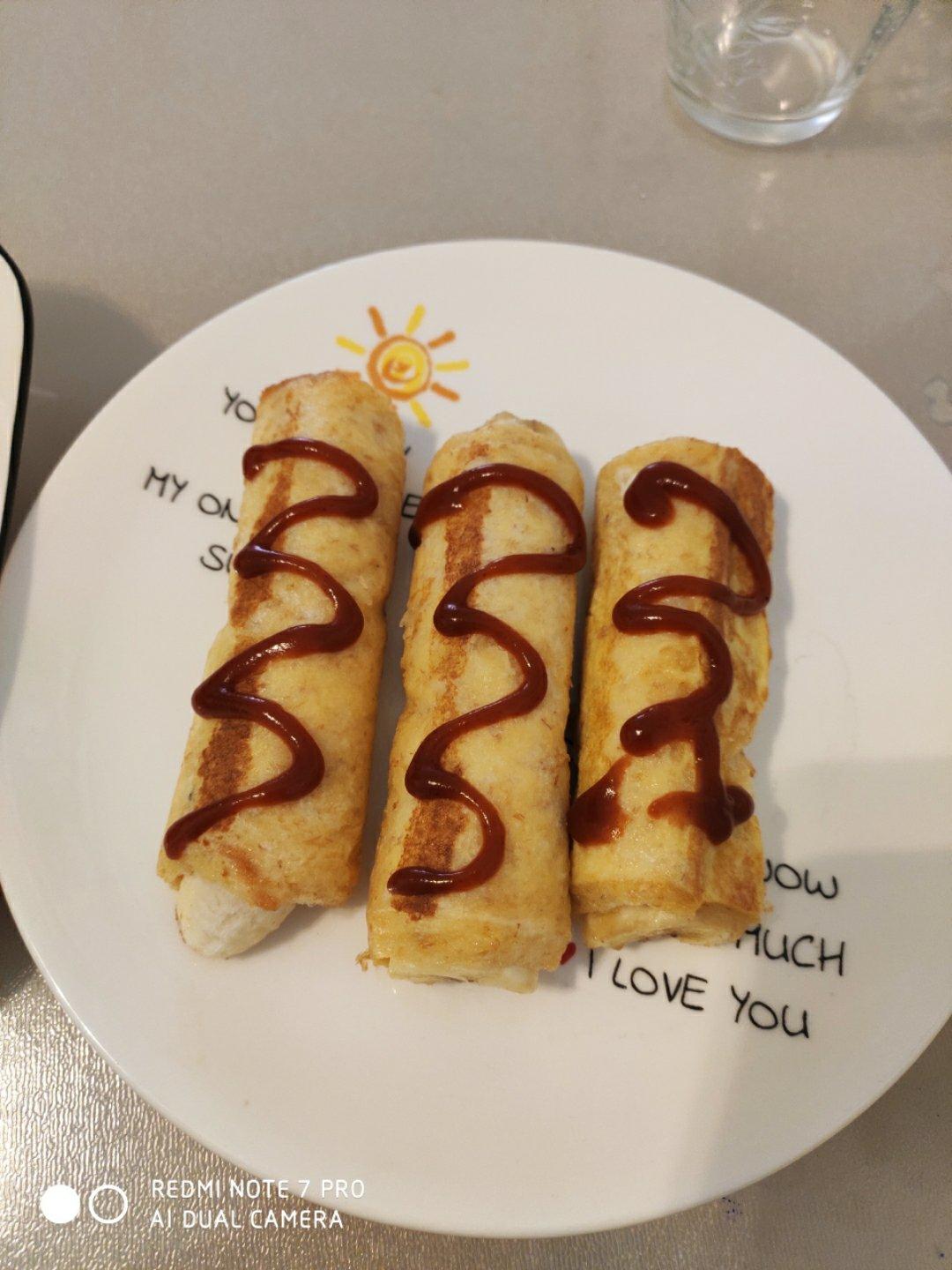 香蕉吐司卷