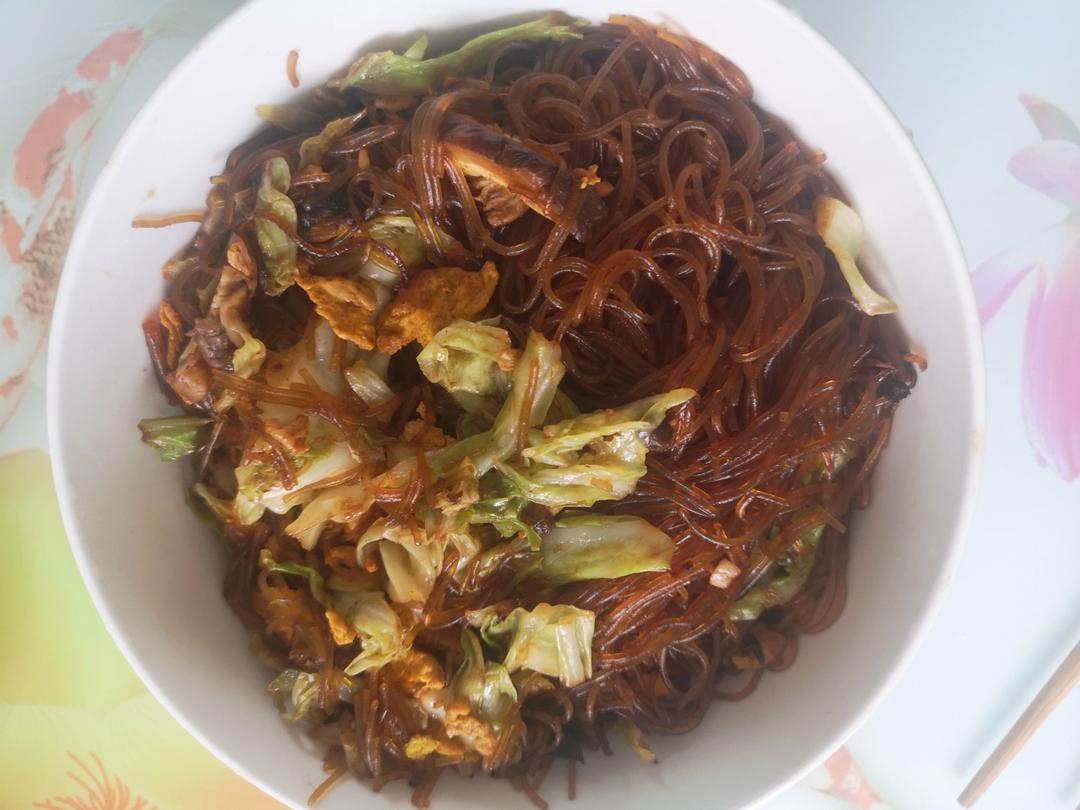 超下饭包菜炒粉丝