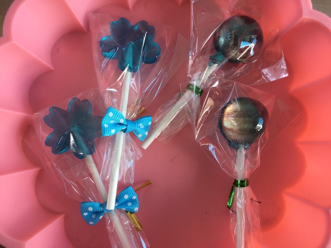 晨妈甜品做的星空棒棒糖艾素糖