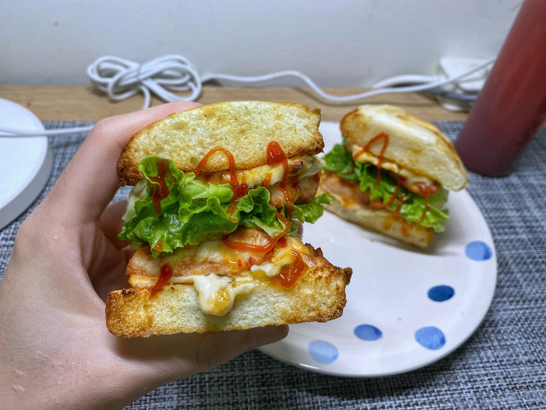 懒人空气炸锅三明治🥪无敌好吃！