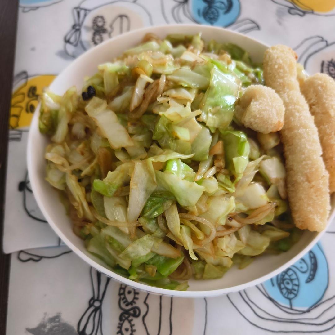 圆白菜炒粉条