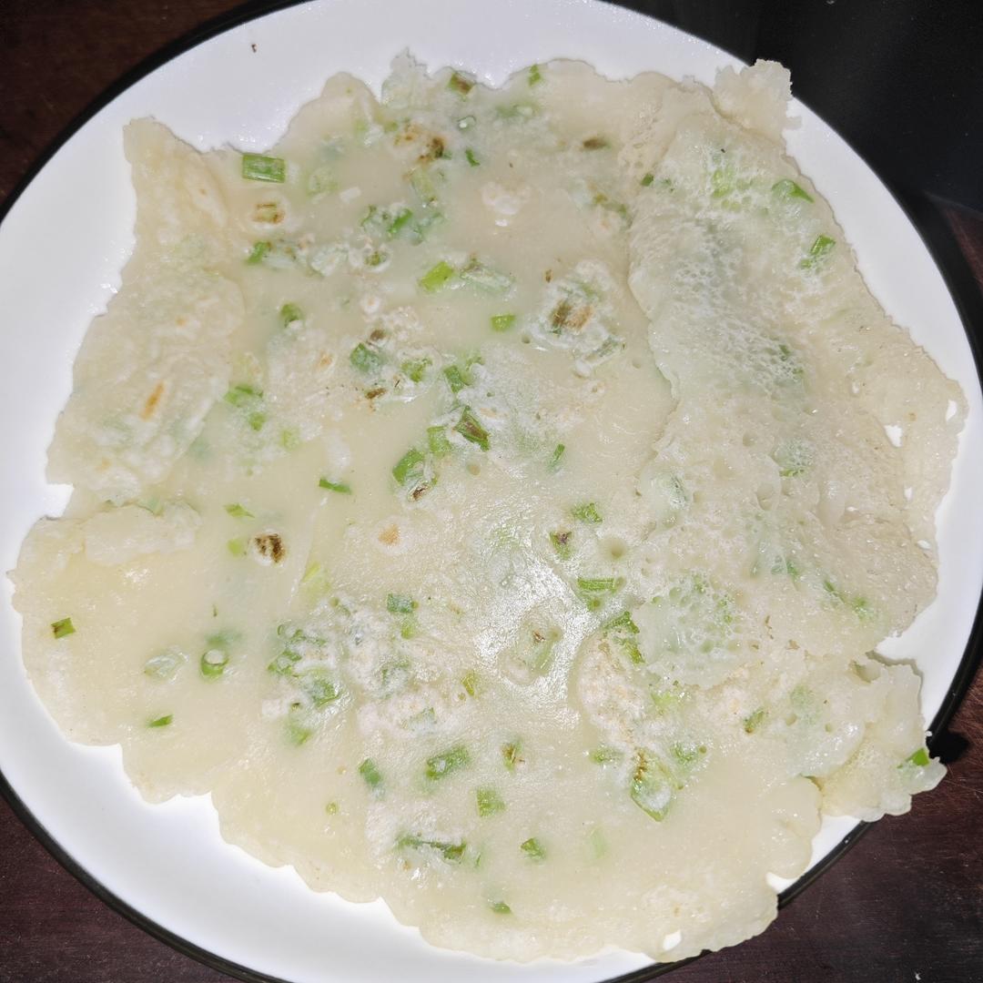 只需两个材料的葱花面饼