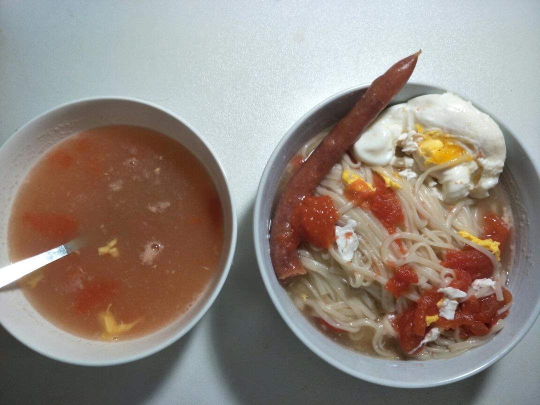 简单早饭西红柿鸡蛋挂面