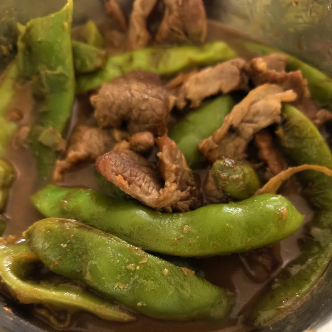 东北五花肉炖豆角
