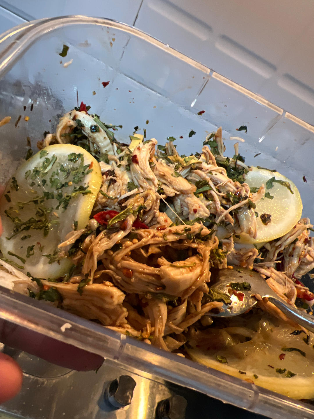 ✅ 第6道快手低脂菜✨清爽美味的柠檬鸡丝🍋鸡胸肉满分吃法💯