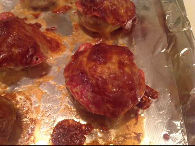 芝士肉末焗蘑菇