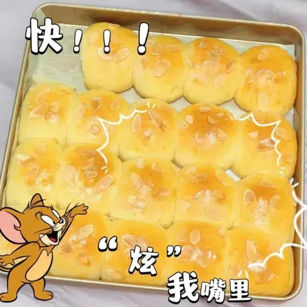 放三天都不硬软fufu的牛奶小面包配方分享