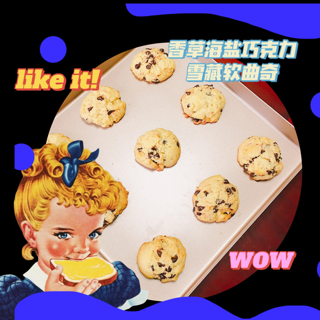 『星巴克38元/片』香草海盐巧克力雪藏软曲奇