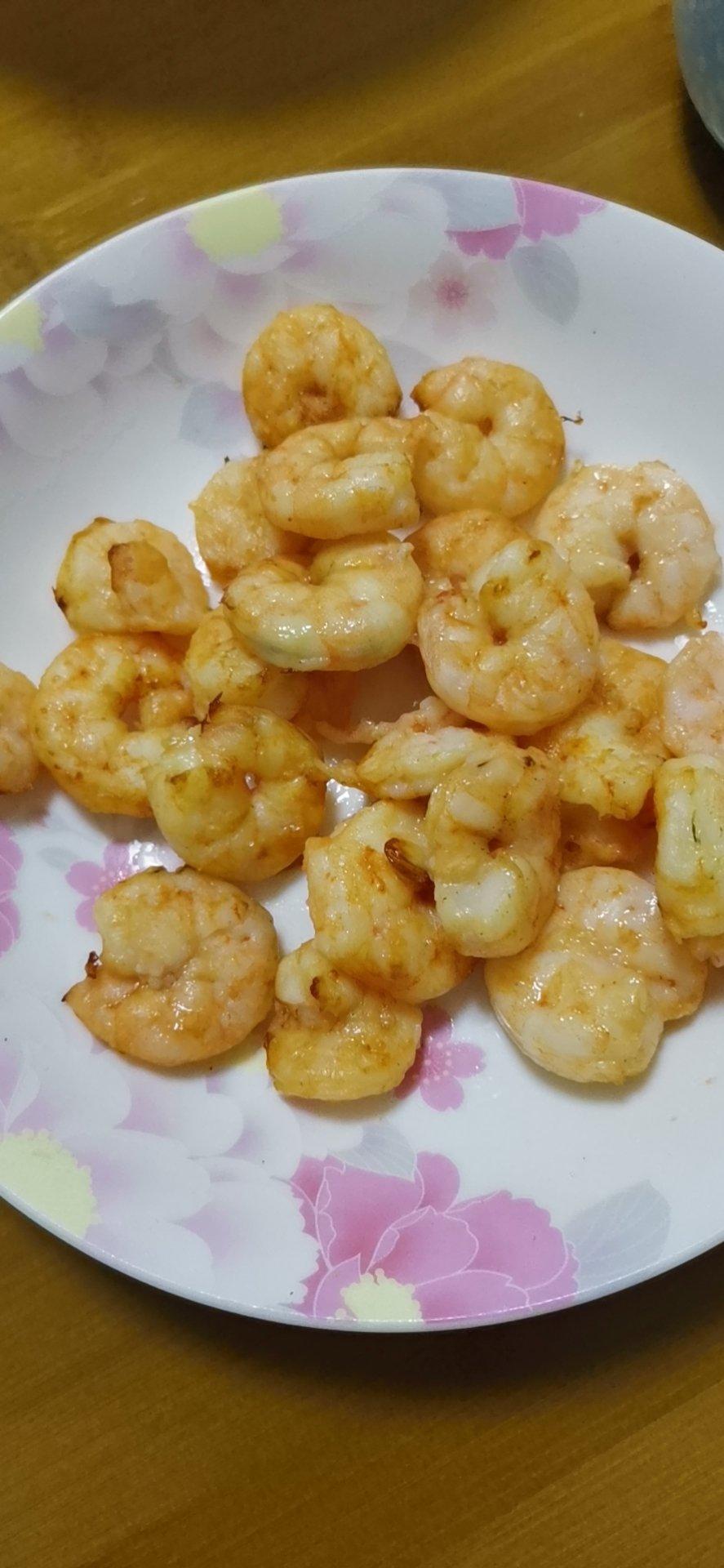 空气炸锅孜然烤虾