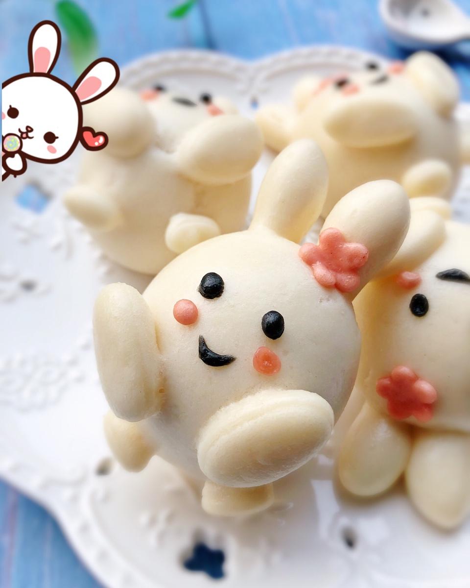 秦麻麻蜜茶做的土豆兔馒头