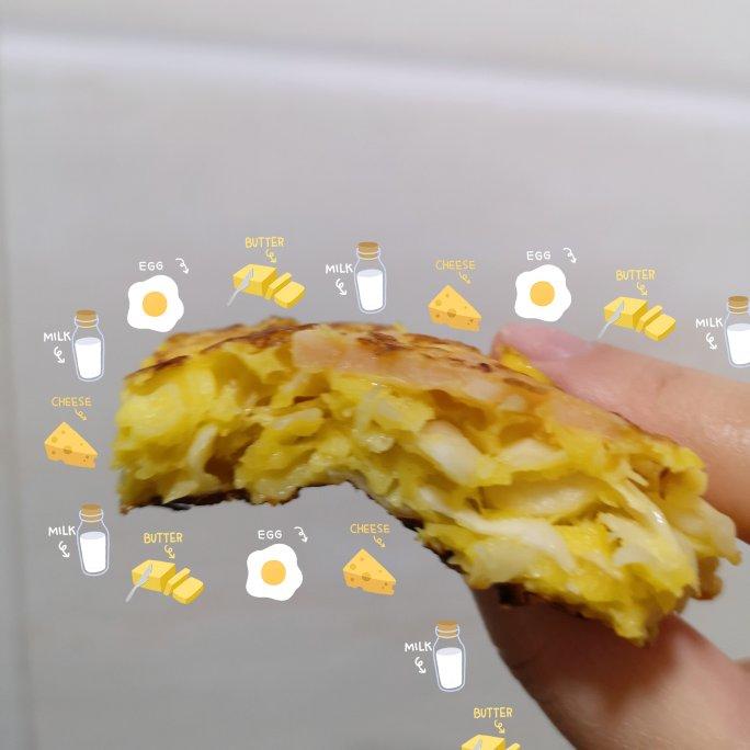 白菜鸡蛋早餐饼
