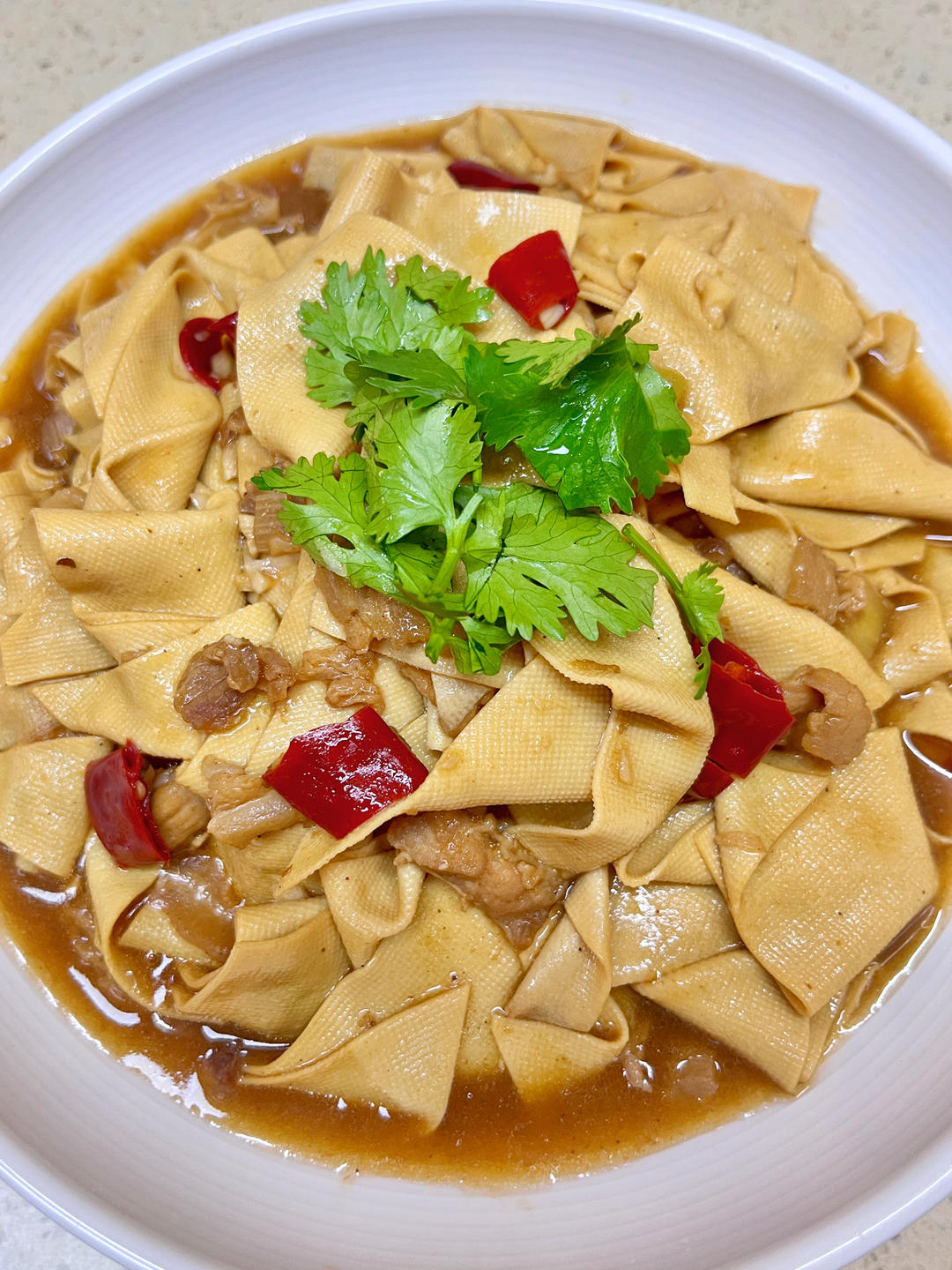 红焖干豆腐