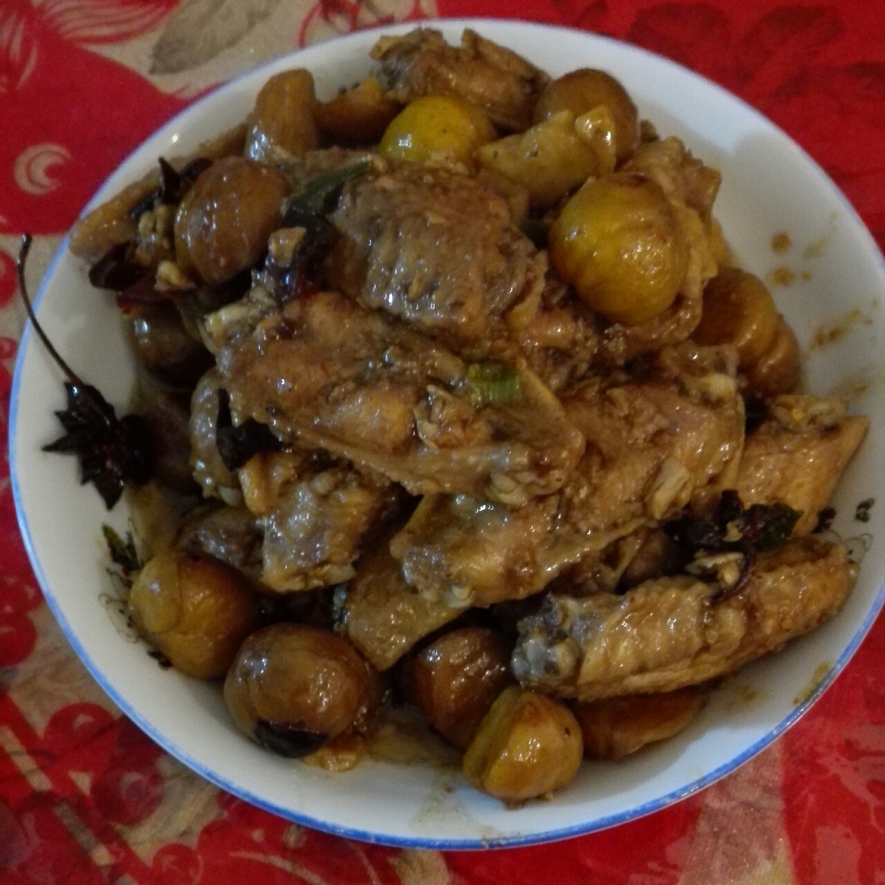 板栗炒鸡翅