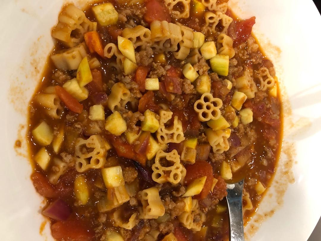 茄汁肉醬意面🍝pasta with tomato sauce