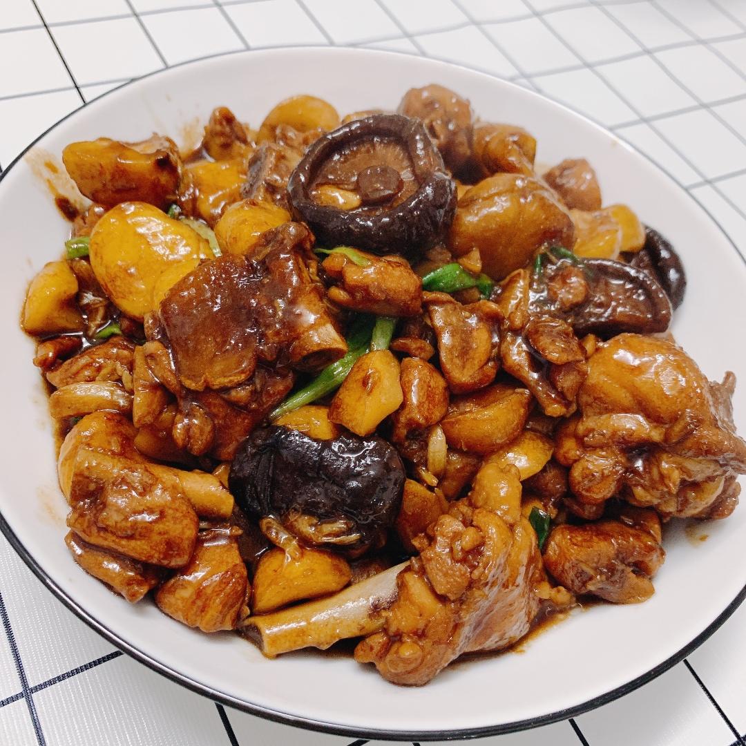 【栗子烧鸡】鸡肉都给你吃，栗子归我~