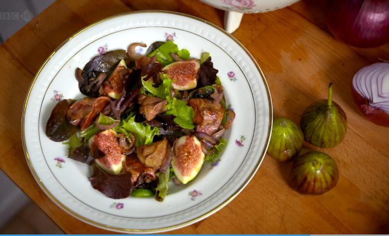 【Rachel khoo】无花果鸡肝沙拉（Salade de figues et Foies de Volailles）的做法