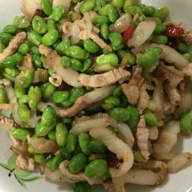 毛豆肉丝