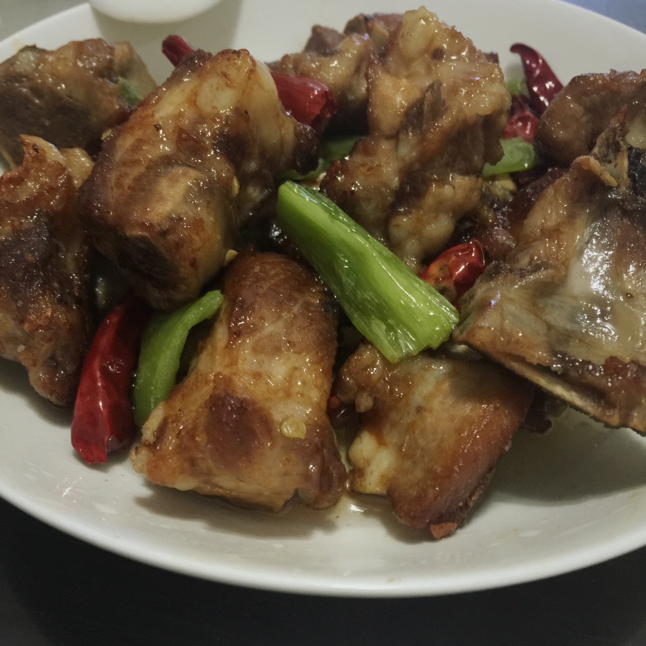 双椒煎排骨
