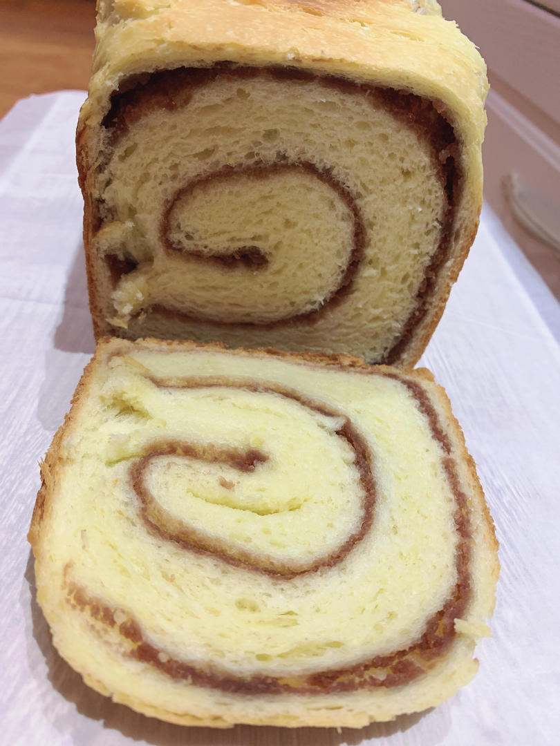 北海道红豆沙漩涡吐司🌀超完美漩涡整形法 无黄油豆沙面包