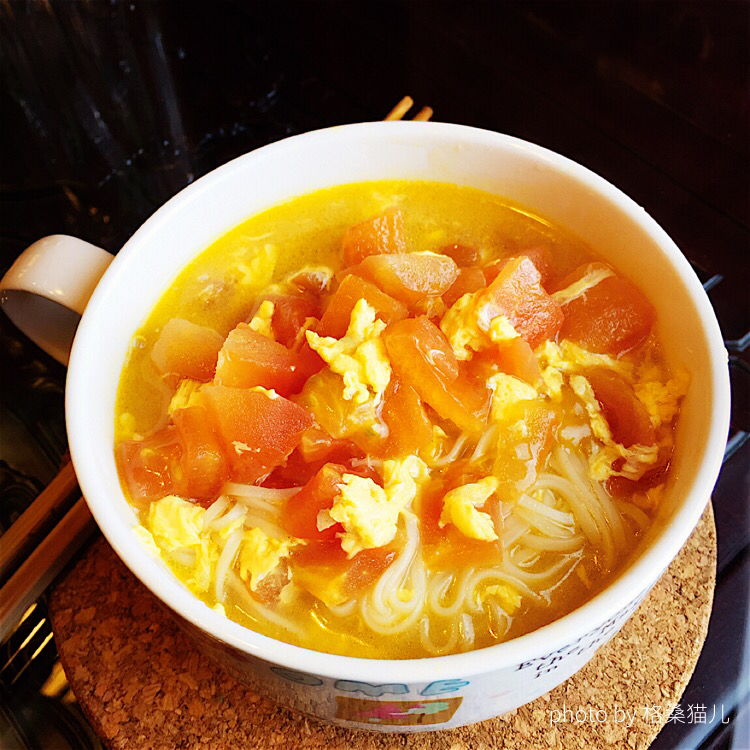 简单早饭西红柿鸡蛋挂面