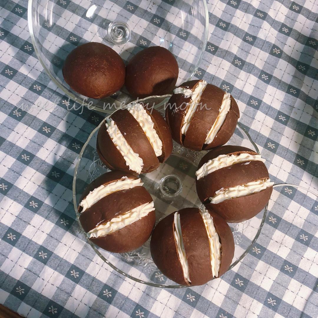 黑巧克力豆豆包--巧克力控不要错过