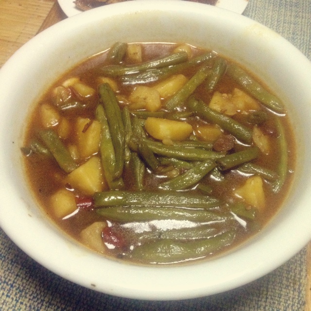 土豆炖豆角
