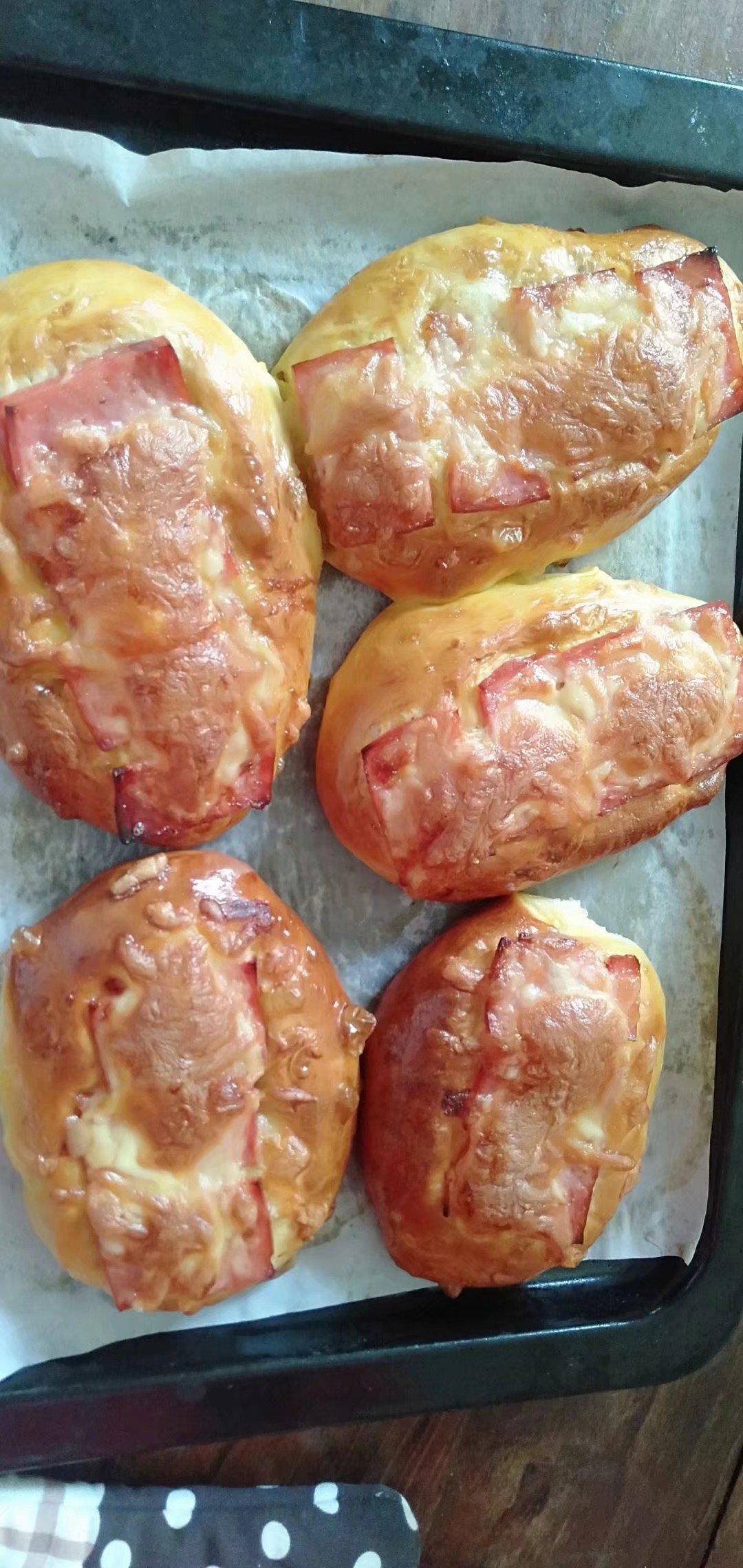 香葱火腿肉松面包