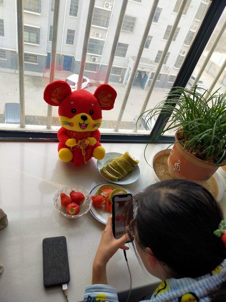 抹茶红豆蛋糕卷