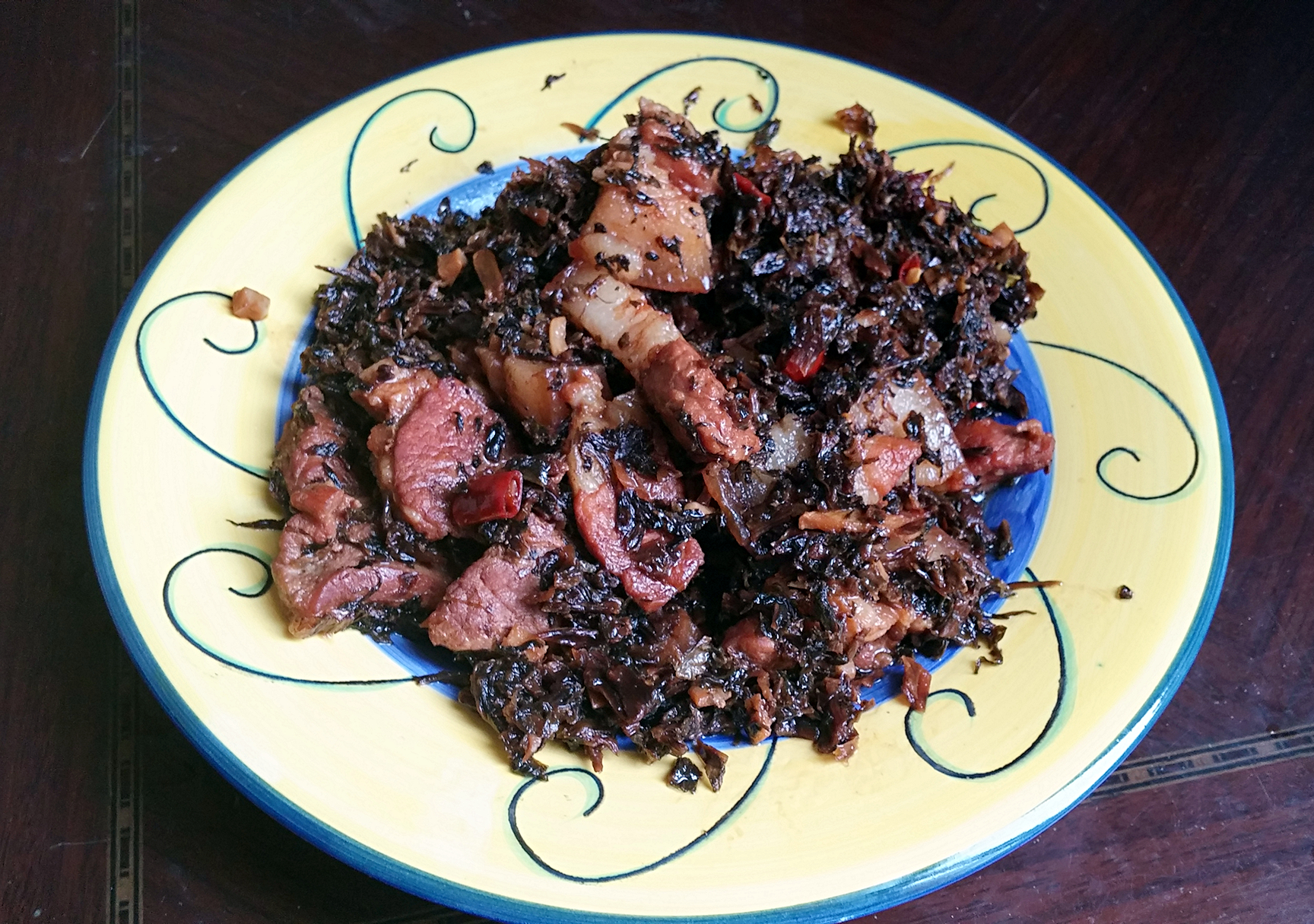 梅干菜捂肉