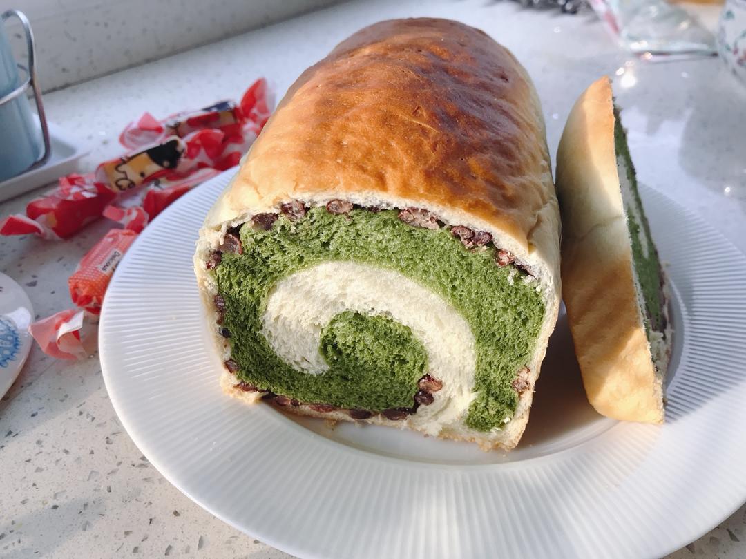 最正宗的日式抹茶红豆吐司
