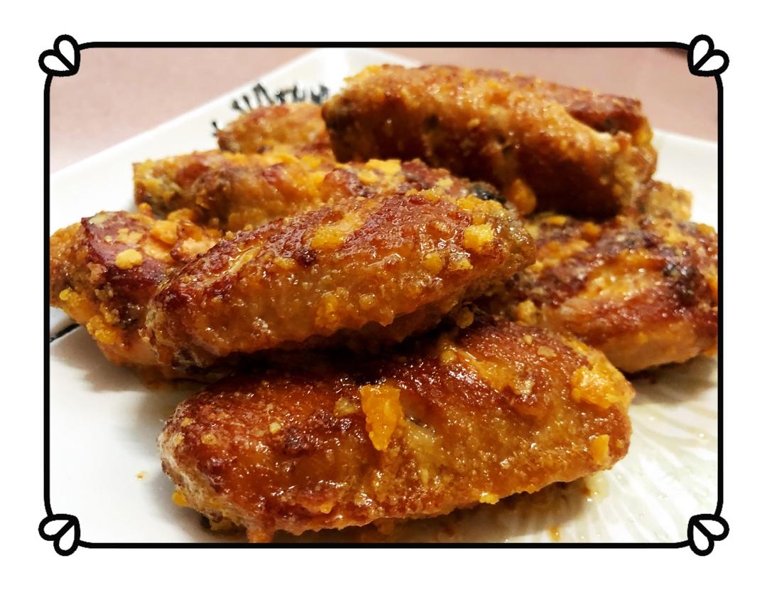金灿灿咸蛋黄焗鸡翅