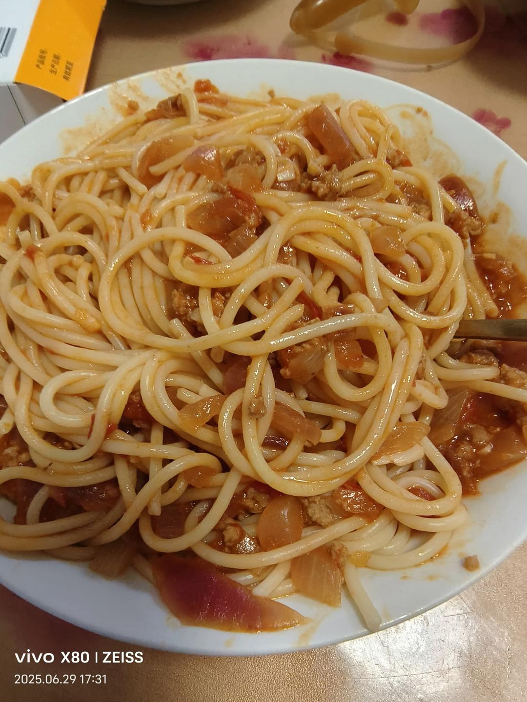 番茄肉酱意面