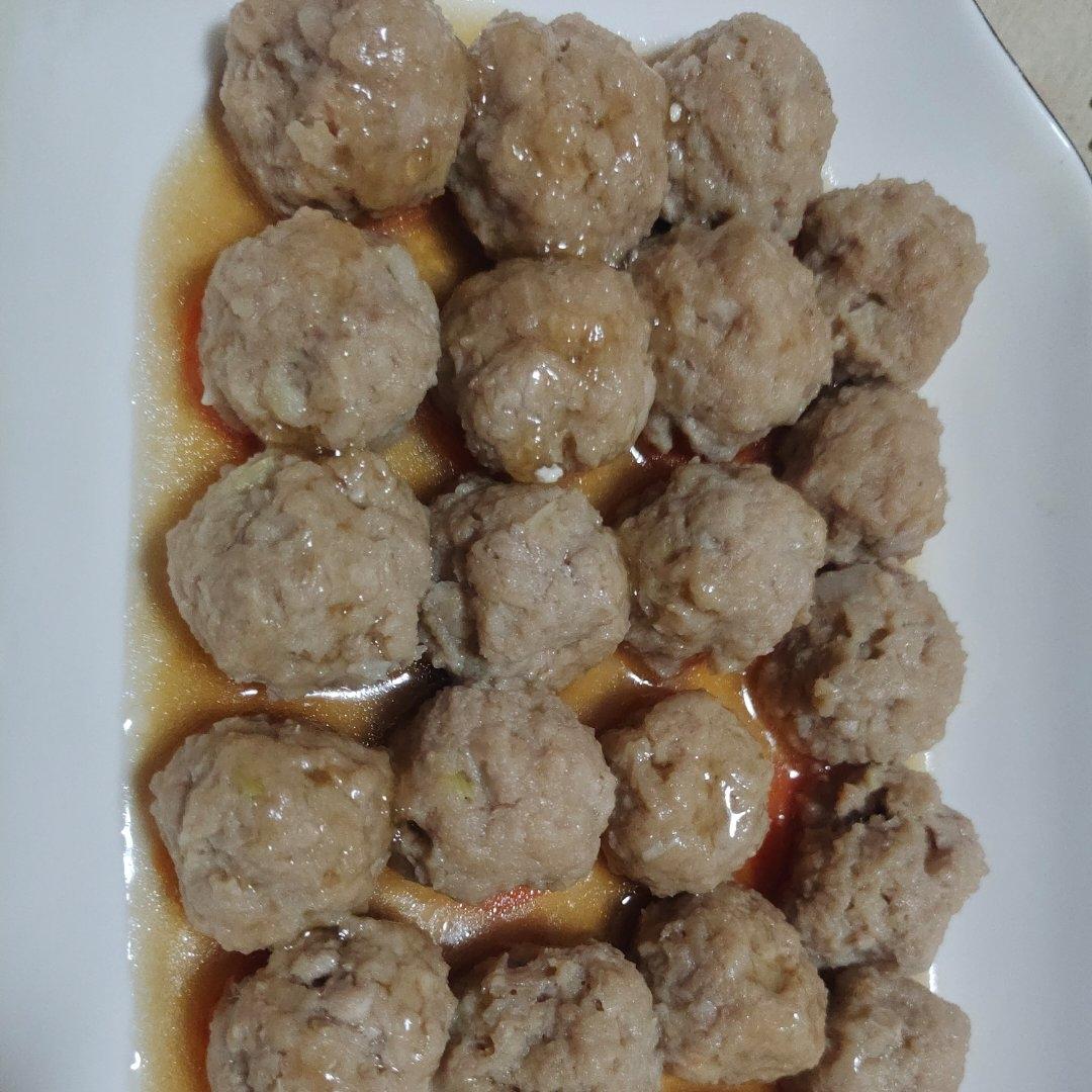 非常简单又好吃的~~家常清蒸藕丸子